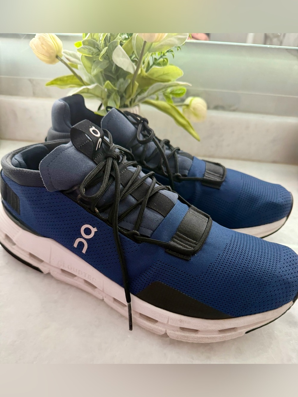 Oncloud Cloudnova Men’s Cloudtec Sneakers in Navy Blue and Black Sz 12